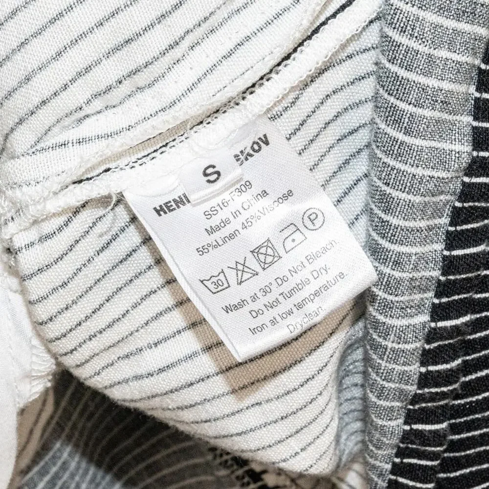 HENRIK VIBSKIV Women's Going on Stripe Dress Linen Viscoze SS16 - Picture 7 of 11